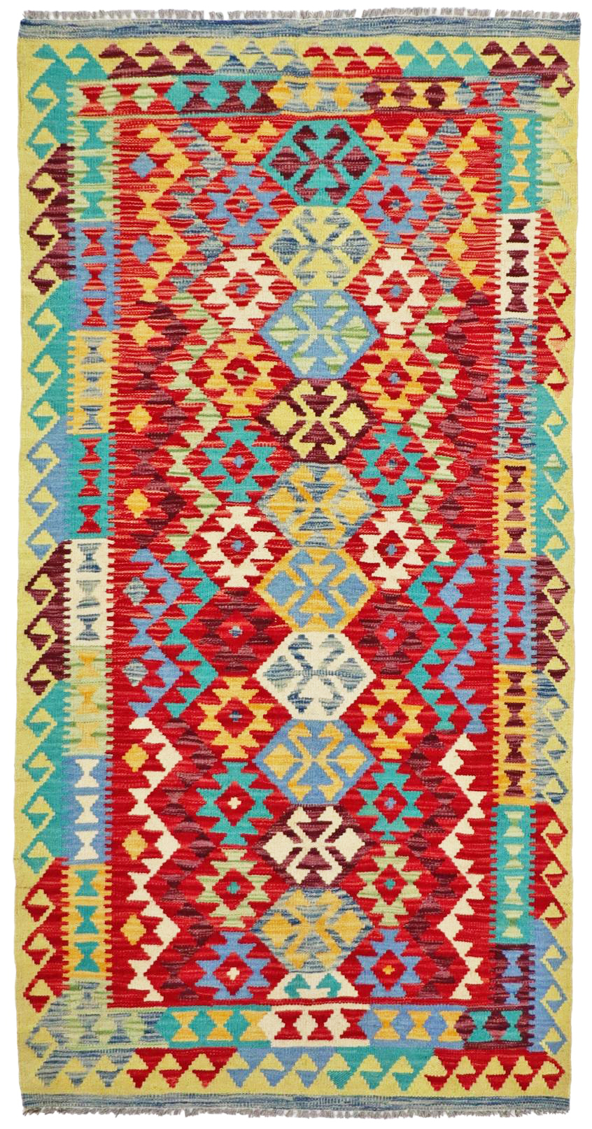 Kilim Afghan Old Tradition 204 x 104 cm